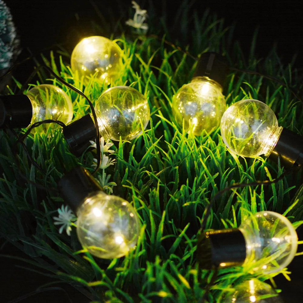 

10 led Solar Lamps LED Globe Ball String Fairy Light Solar Light Garland Christmas Garden Party Decoration Waterproof