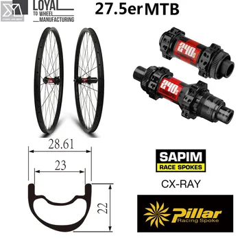 

DT Swiss Series 27.5er 650B Carbon MTB Bike Wheelset 28mm Width 22.61mm Depth XC Rim for Mountain Bike Wheel Center Lock 6 Bolt