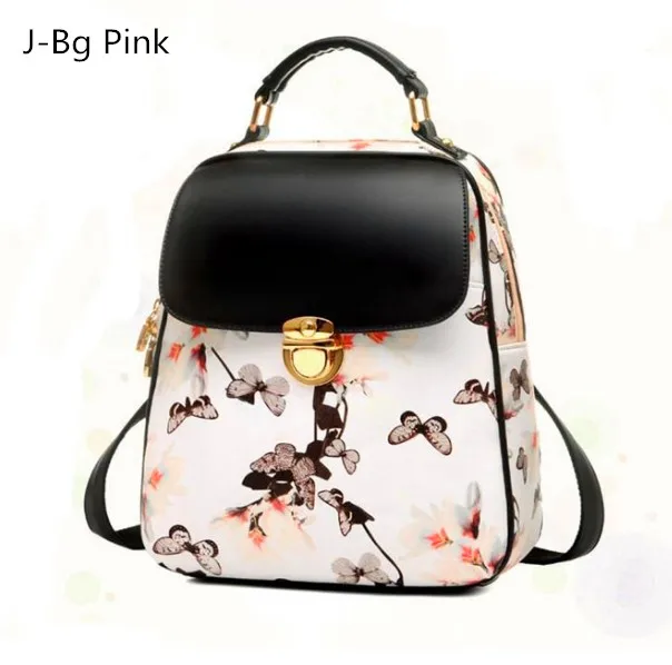 

Woman backpack hot fashion cause floral backpack PU leather backpack young girl Mochilas index Mujer meteor hammer
