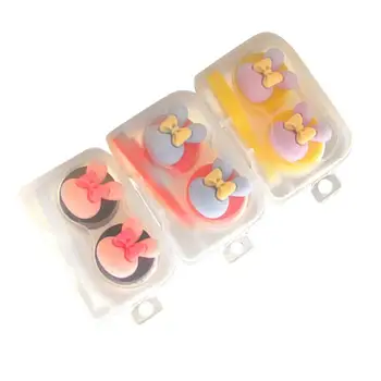 

3PCS/Set Contact Lens Cases Mini Size High Quality Unique Shape Contact Lens Holder Container for Dating Daily Use Travel