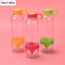 750 мл Высокое качество шейкер бутылка портативная Лимонная вода+ бутылки с ручкой герметичная прочная посуда для напитков дорожные спортивные фляги для воды