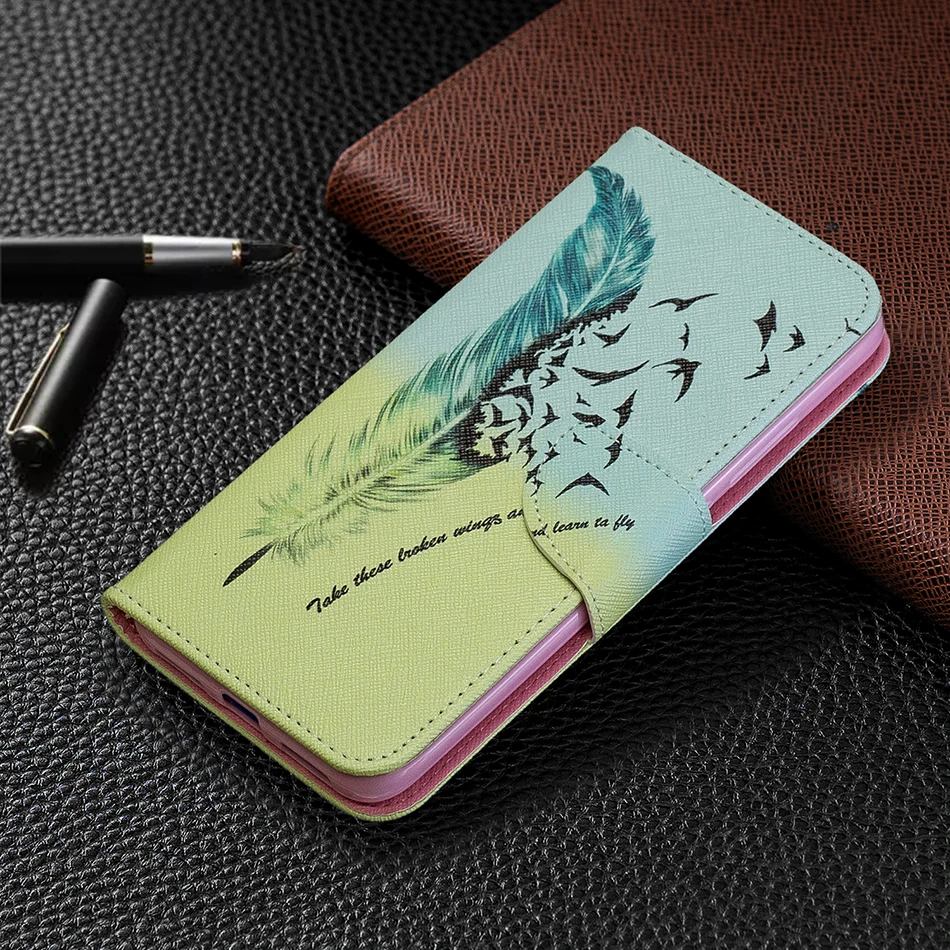 Модный флип чехол с оленем для Redmi 6A 4X Note 5A подставка 5 Plus 4 искусственная кожа +