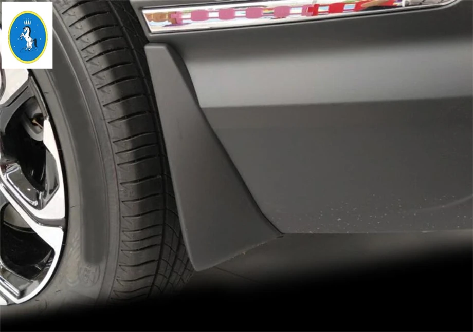 

Yimaautotrims Front & Rear Mud Guard Mudguards Splash Flaps Cover Kit 4 Piece / Black For Honda CRV CR-V 2017 2018 2019 Plastic