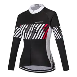 Vélo Для женщин велосипед Джерси с длинным рукавом Женские MTB Топ Pro Team Ropa Ciclismo Майо езда рубашки дышащие черные туфли