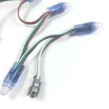 12 мм цифровой светодиодный 2811 WS2811 пиксельный модульный постоянного тока 5 V 12 V Полный Цвет Круглый/квадратный Водонепроницаемый IP68 письмо строки света 1000 шт