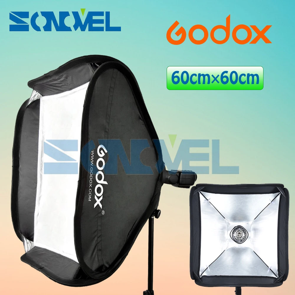 Софтбокс Godox 60 см * диффузор отражатель/24 &quotx 24&quot 60x60 сумка комплект софтбокс для