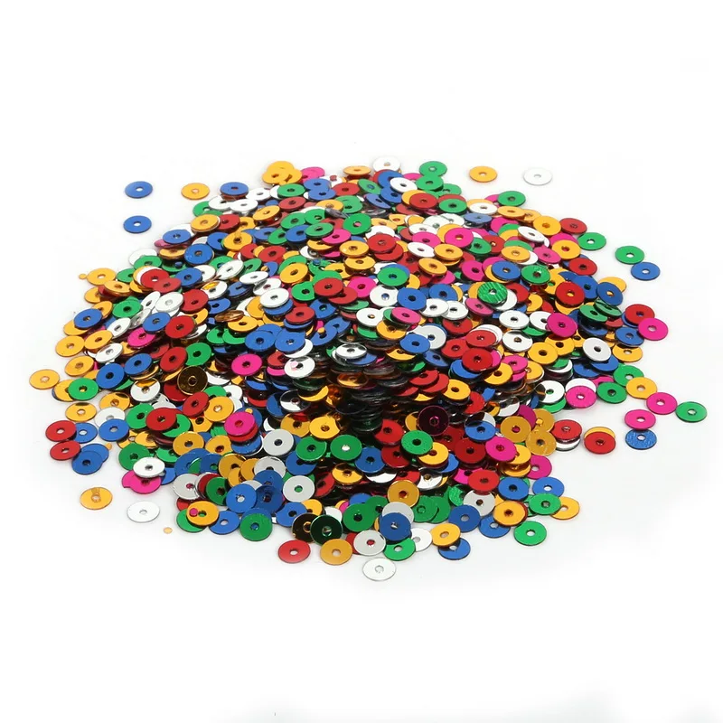 700 Pcs Round Loose Sequins Paillettes DIY Sewing Clothing Supplys Bag Shoes 6mm