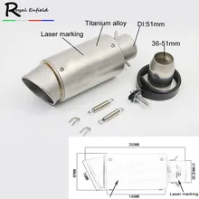 2017 new Motorcycle Exhaust Pipe Scooter Modified Carborn Firber Muffler exhaust pipe For KAWASAKI ER6N BMW