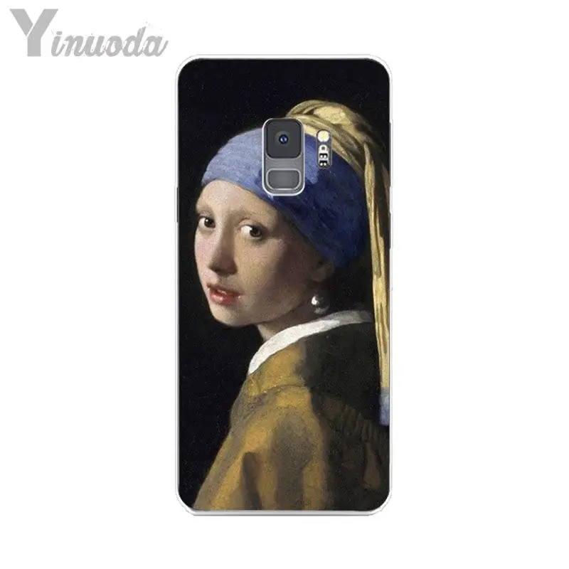 Van Gogh Mona Lisa Funny Art Girl with a pear earing