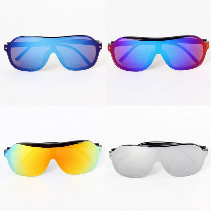 JackJad 2017 Fashion Conjoined Color Coating Lense Shield Sunglasses ...