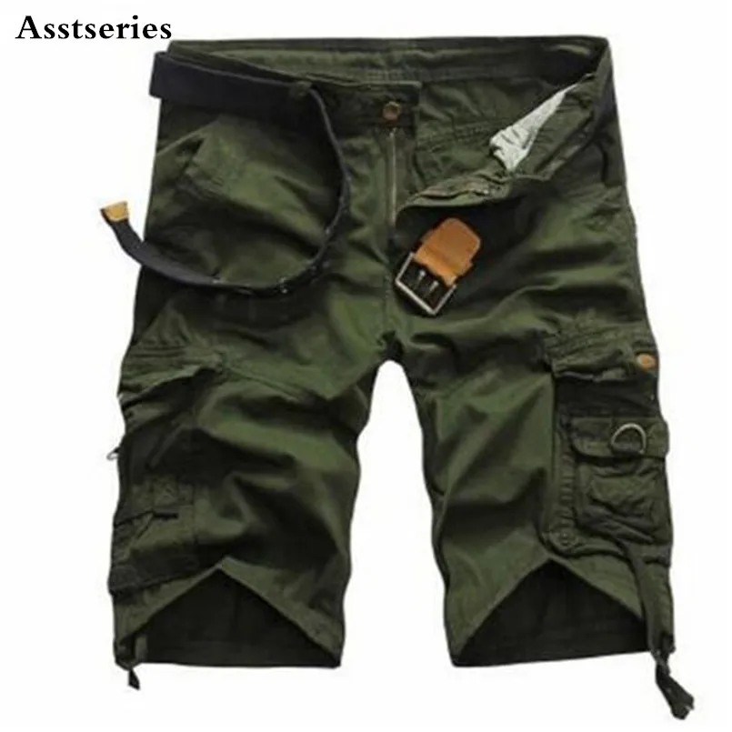 Новое поступление высококачественные мужские камуфляжные Карго повседневные шорты-бермуды тактические со множеством карманов шорты милитари для мужчин