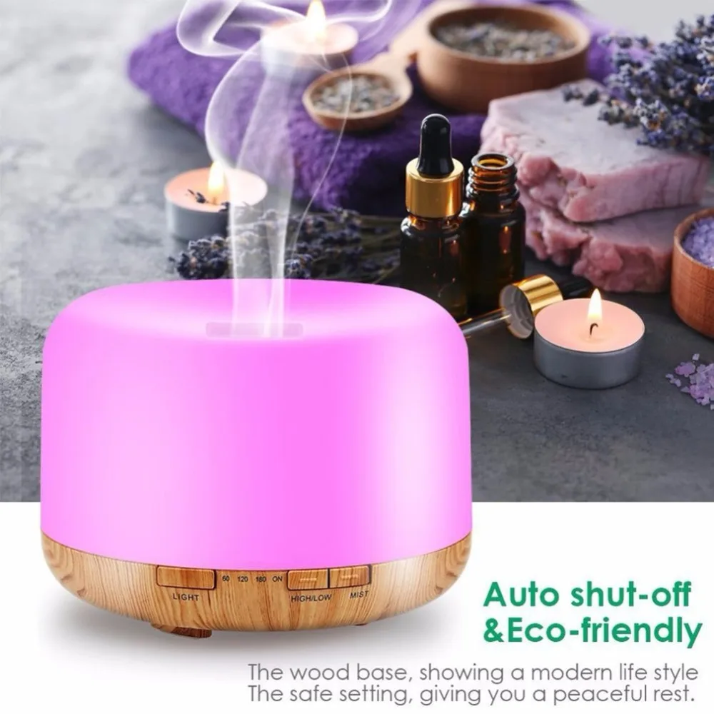 

Air Aroma Diffuser Ultrasonic Humidifier Oil Cool Mist Humidifier Purifier Colorful LED Lights 300ml Water Capacity
