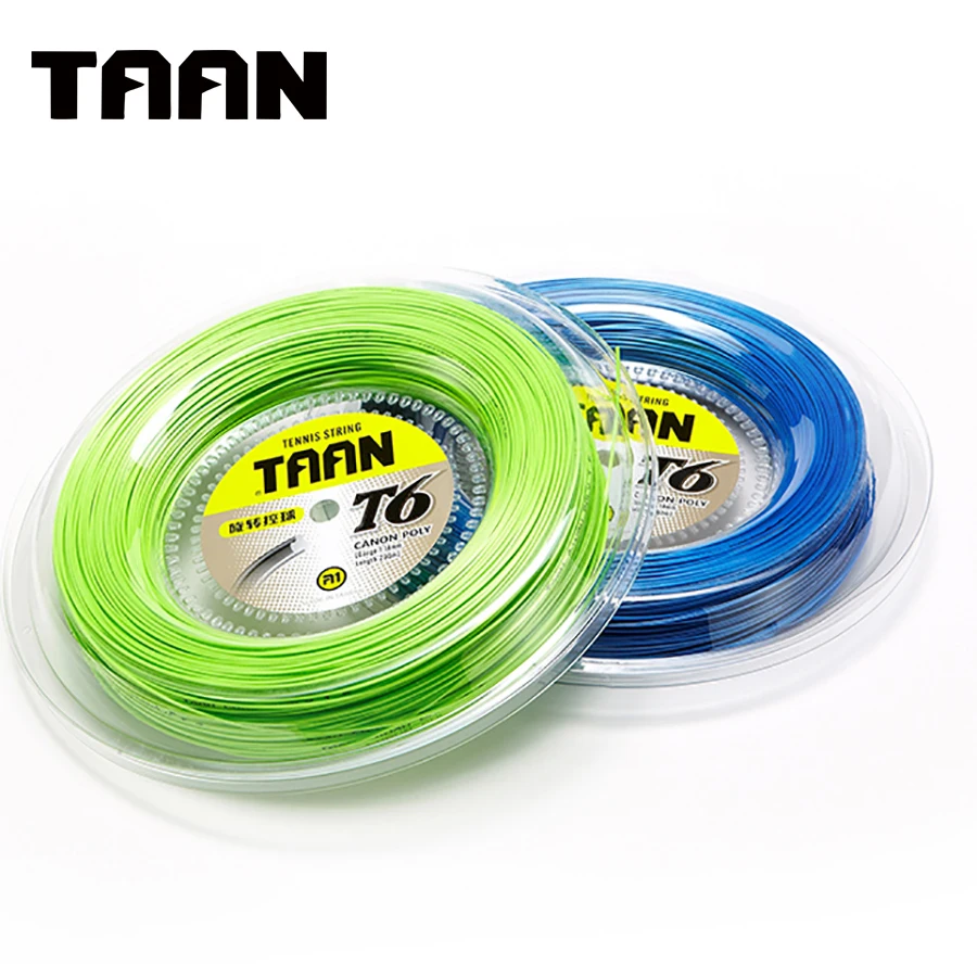 1 Reel 200m TAAN T6 Tennis Racket String 1.18mm High Flexibility Tennis