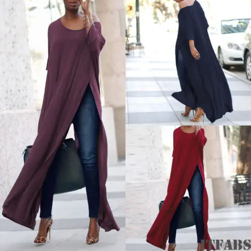 

Autumn New Women Off Shoulder T-Shirts Chunky Knit Jumper Mini Batwing Tunic Long Loose Tees Plus Sizes