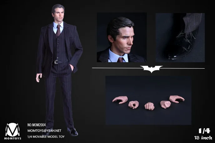 

MOMTOYS MOM2004 1/4th Scale The Batman Bell Movable Model Toys 18inch Collectible Action Figure