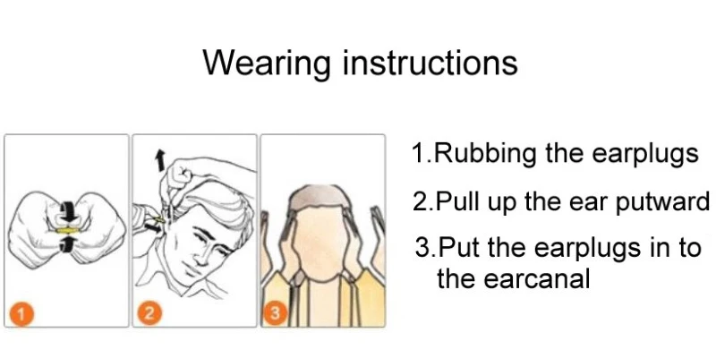 mens waterproof work boots 10pairs Authentic 3M 311-1250 PU Foam Soft corded Ear Plugs Anti-noise sleeping Reduction Norope Earplugs Protective earmuffs industrial safety hand gloves