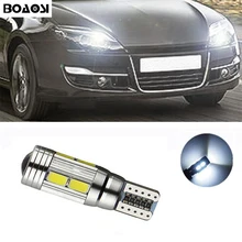 BOAOSI 1x T10 W5W 5630smd LED Clearance Light with Projector Lens for renault megane 2 duster logan clio laguna 2 Koleos