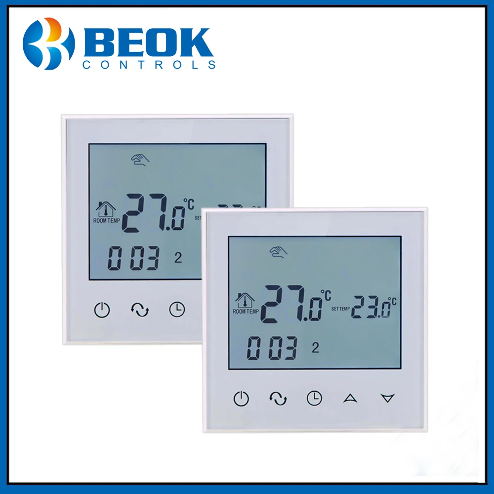 

2pcs TDS21-WP Digital Temperature Controller weekly programmable For 3A Water heating floor thermostat AC200-230V