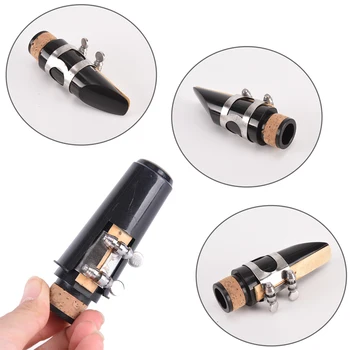 

Clarinet Tube Head Clarinet Mouthpiece With Plastic Cap + Bamboo Reed + Metal Ligature