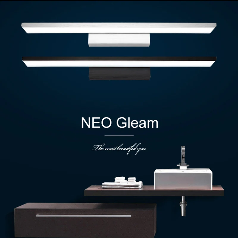 Светодиодный зеркальный светильник NEO Gleam настенный для спальни ванной комнаты