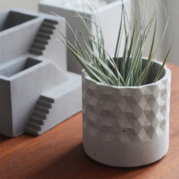 

Round Big Pot Concrete Silicone Mold Succulent Plants Concrete Cement Molds Silicone Flowerpot Plaster Clay Molds