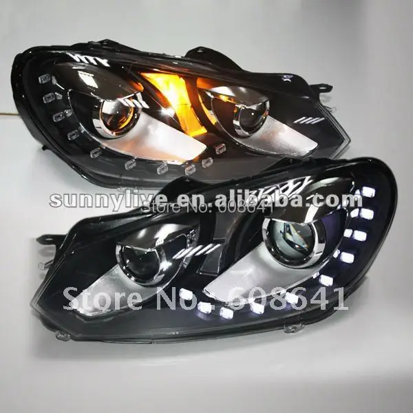 Для VW Golf 6 светодиодный фар линзы проектора Bi Xenon 2010 2012 V1 Тип|projector lens|bi xenon projector