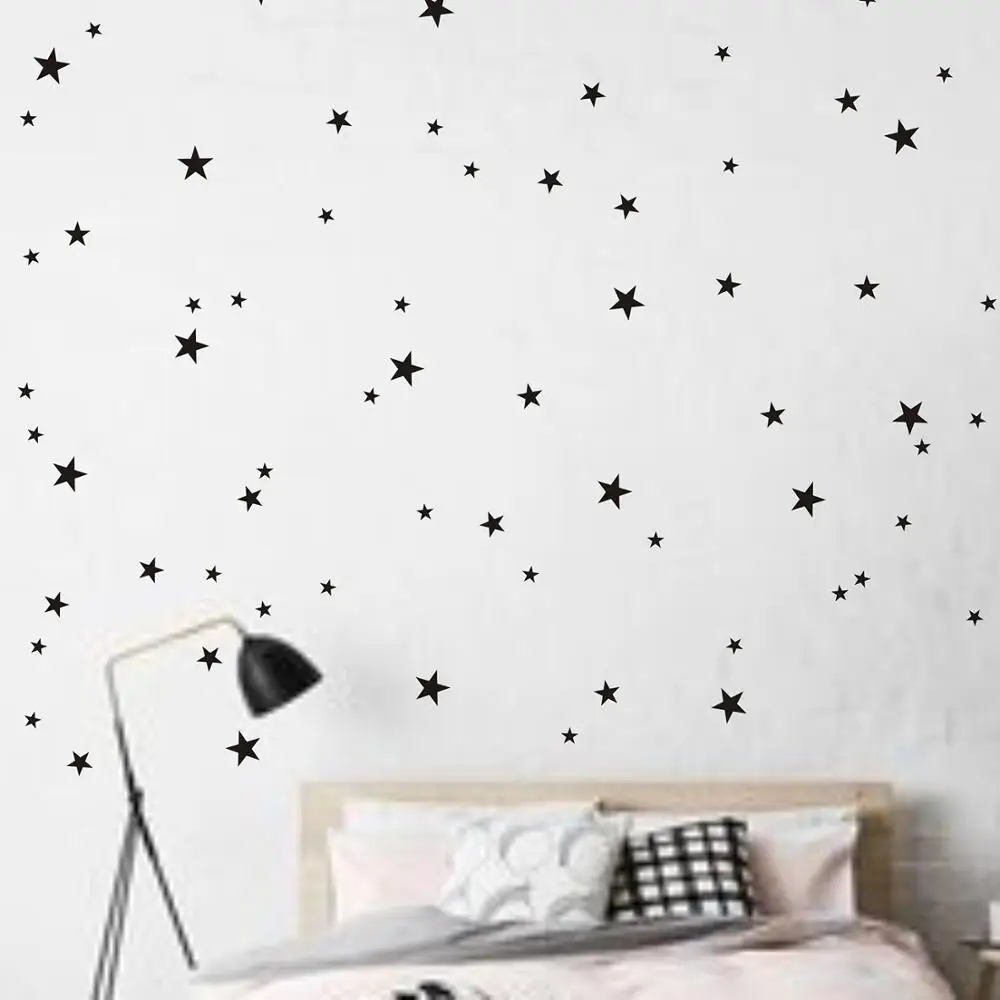 

39pc/set Cartoon Little Stars Wall Stickers For Kids Rooms Home Decor Wall Decals Baby Nursery Bedroom DIY Art Mural Wallpaper