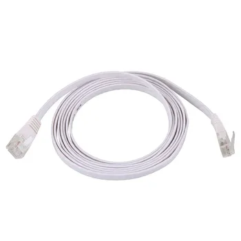 

Patch Cable Network Cable Cat6 Flexible Slim Design Flat Cable (2 meters) White