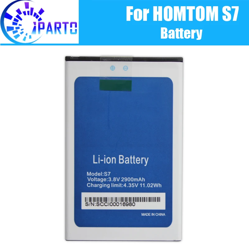 

HOMTOM S7 Battery Replacement 100% Original New High Quality High Capacity 2900mAh Battery for HOMTOM S7