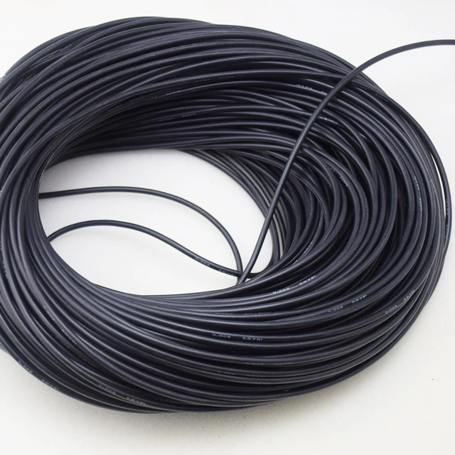 M Gauge Silicone Wire Flexible Stranded Copper Cable For Rc Black M Gauge Silicone Wire Flexible Stranded Copper Cable For Rc Black