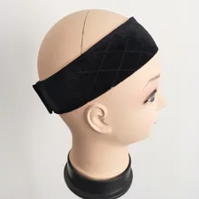 Швейный способ Парик Головная повязка для держания парики шляпы в черном цвете