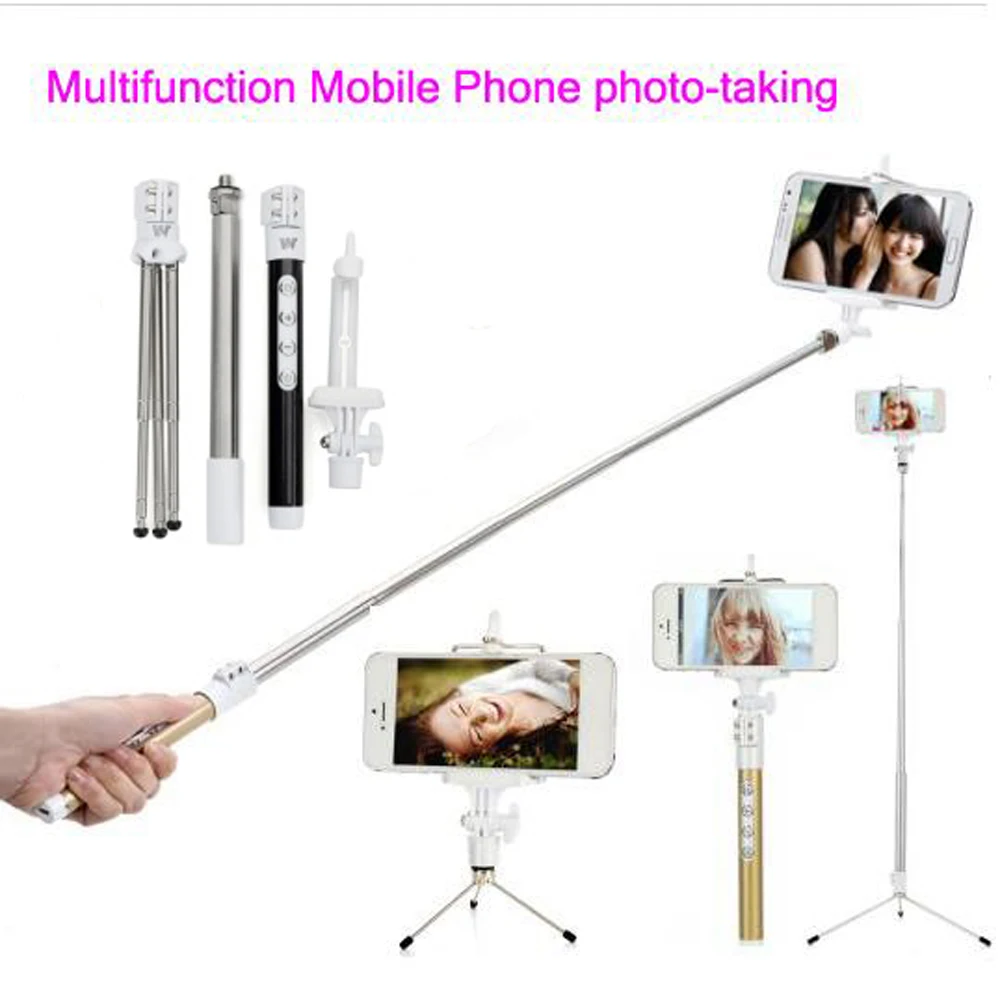 Zoom Bastone Tripod Tripe Extendable Perche Pau De Palo Selfie Stick Bluetooth Monopod Universal Self Camera