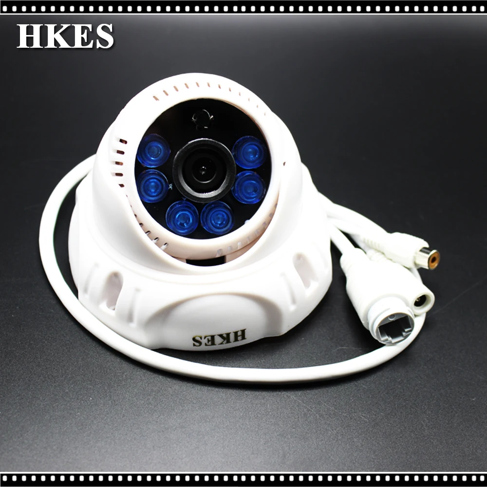 HKES CCTV IP camera 2 Megapixel Full HD Network Mini IR Dome Camera with microphonein