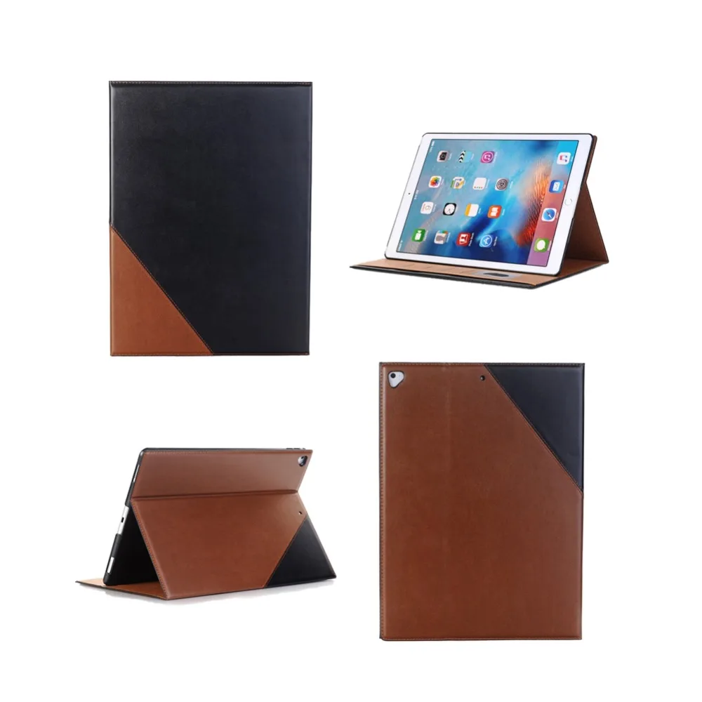 Case For iPad pro 12.9 2017 2016 Patchwork PU Leather Cover Flip Stand Hybrid Tablet 2017/12.9 | Компьютеры и офис