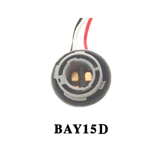 Керамический разъем Viecar для H1/H3/H4/H7/H8/H11/HB3 9005/HB4 9006/BA15S/BAU15S/T10/T20 LEDBulb разъем кабеля автомобильной лампы - Название цвета: BAY15D 1157