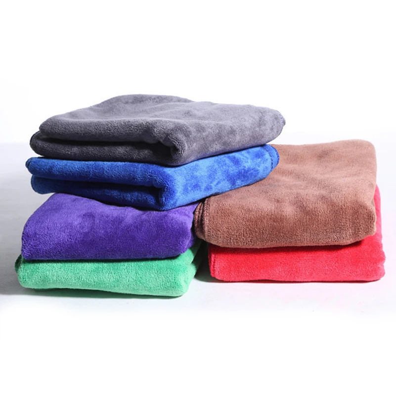5pcs 40x60cm Soft Car Wash Microfiber Cloth Car Cleaning Thick