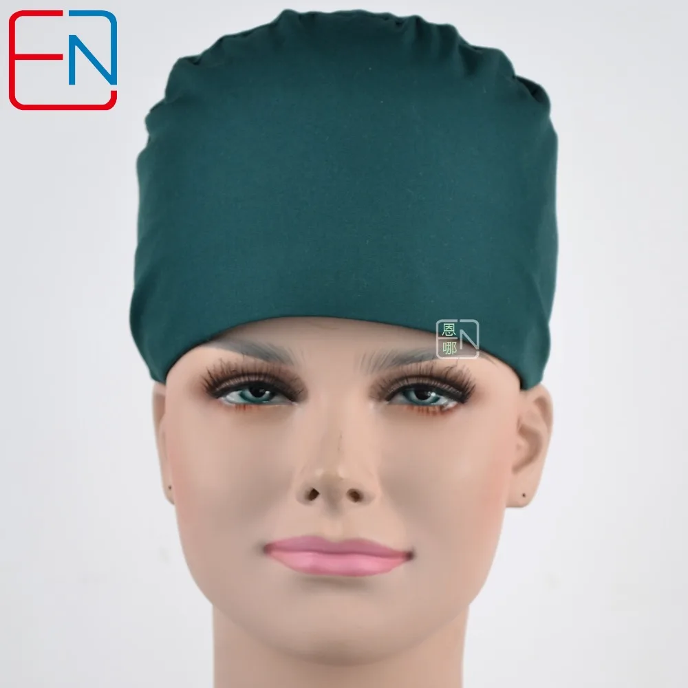 

Hennar Women Cotton Solid Medical Cap Hospital Doctors Nurses Surgical Caps Deep Blue Dental Clinic Work Cap Medical Accessories