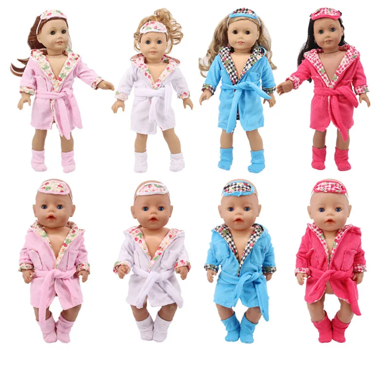 

Doll Clothes, 43cm Reborn Baby Doll And 18-inch American Doll Pajamas, Gifts For A Generation Of Girls And Children’s Toys