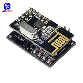 

diymore NRF24L01 Wireless Module Microcontroller Receiver Transmitter 2.4GHz Antenna with Socket Adapter Plate Board for Arduino