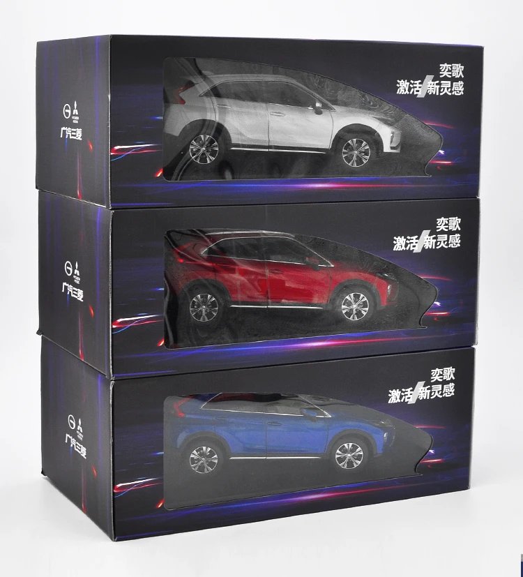 1:18 литая модель для Mitsubishi ECLIPSE CROSS красный внедорожник игрушечный автомобиль миниатюрная Коллекция подарков