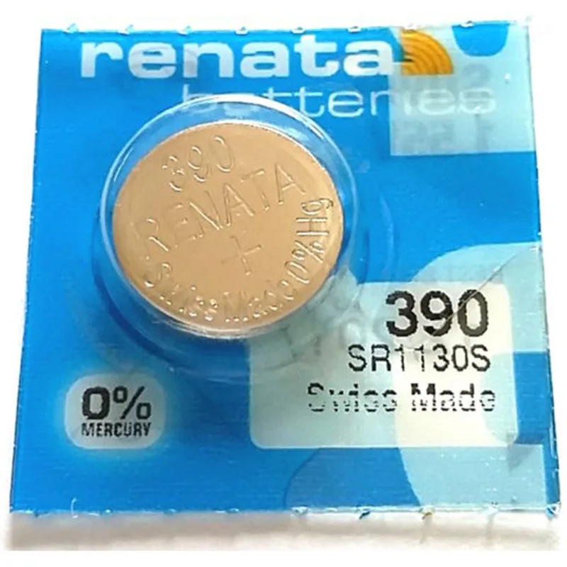 

1PCS RETAIL BrandNew Renata LONG LASTING 390 SR1130SW 389 LR54 AG10 Watch Battery Button Coin Cell Swiss Made 100% Original