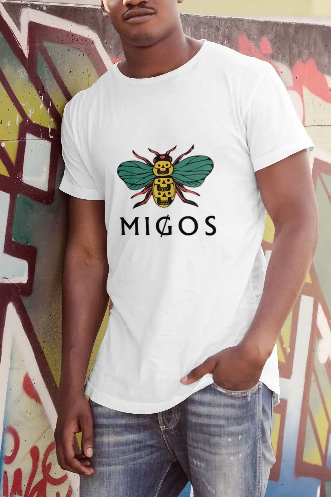 

Migos Bug T Shirt [ Offset, Quavo, Takeoff, Drake, Bad and Boujee, Culture] Summer Short Sleeves Cotton T-Shirt Fashion