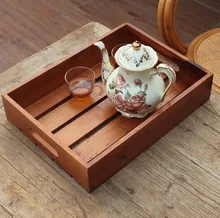 ZAKKA искусства ван Ретро ностальгия полностью натурального дерева ящик для хранения деревянных поддонов старинные коробка чая лотки