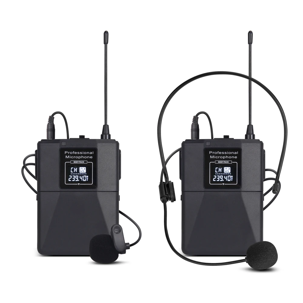 Debra Audio GLXD8 2 канала с ручной или Lavalier & гарнитура микрофон беспроводной система для