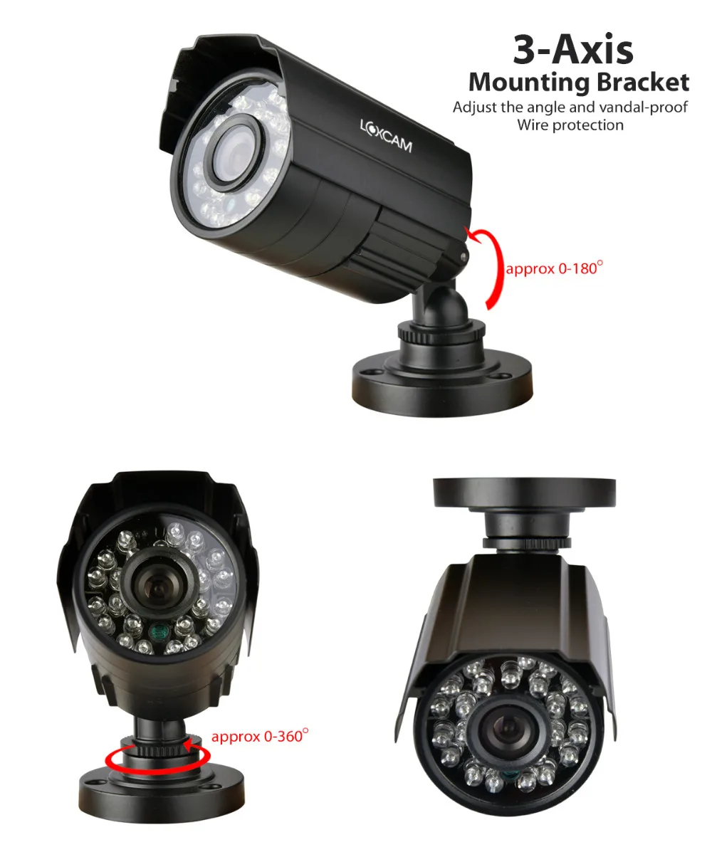 8 канальная камера видеонаблюдения 8CH AHD L 960 H DVR система x 700TVL наружная
