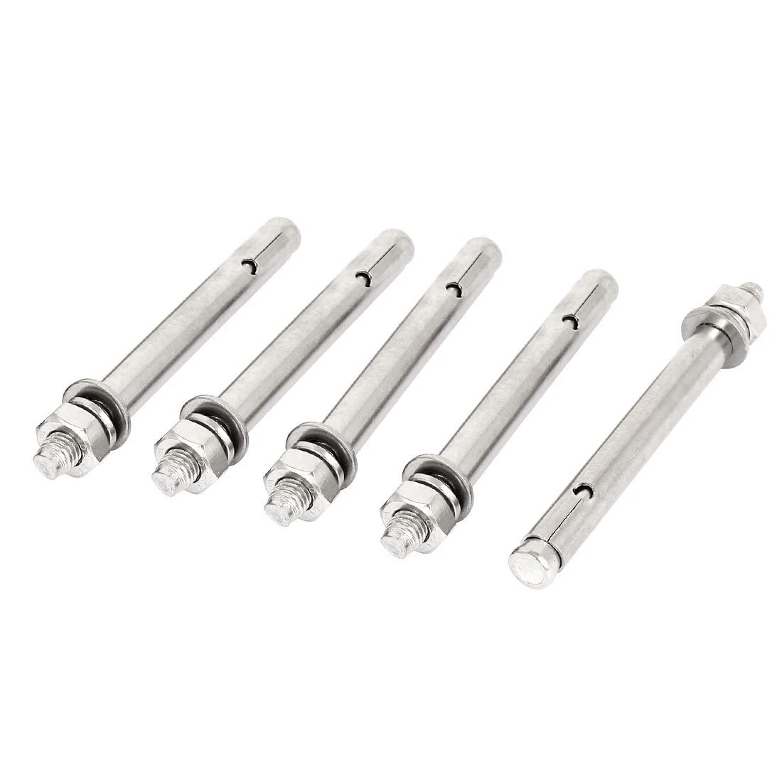 

M10x120mm Stainless Steel Hex Nut Expansion Sleeve Anchor Bolts 5 Pcs