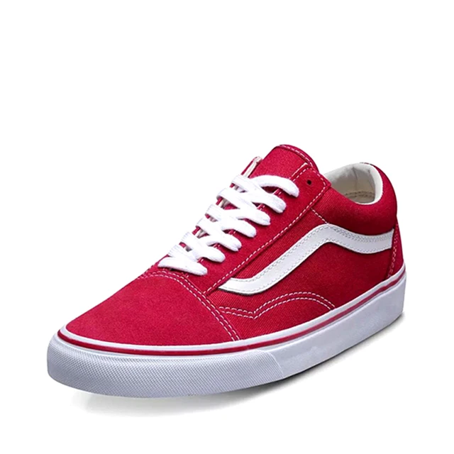 tenis vans color rojo