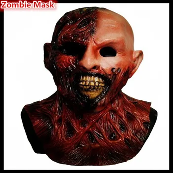

Top quality 100% Latex Horrible Scary Mask Party Cosplay Halloween Realistic Horror Movie Mask halloween Latex Darkman Mask