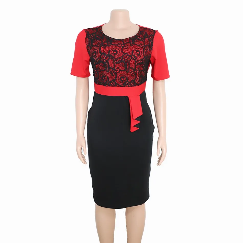 

Fashion Women 2019 New Lace Short Sleeve Dress Suit Crop Coat And Bodycon Dress Plus Size 2 Piece Set Summer Casual Overalls