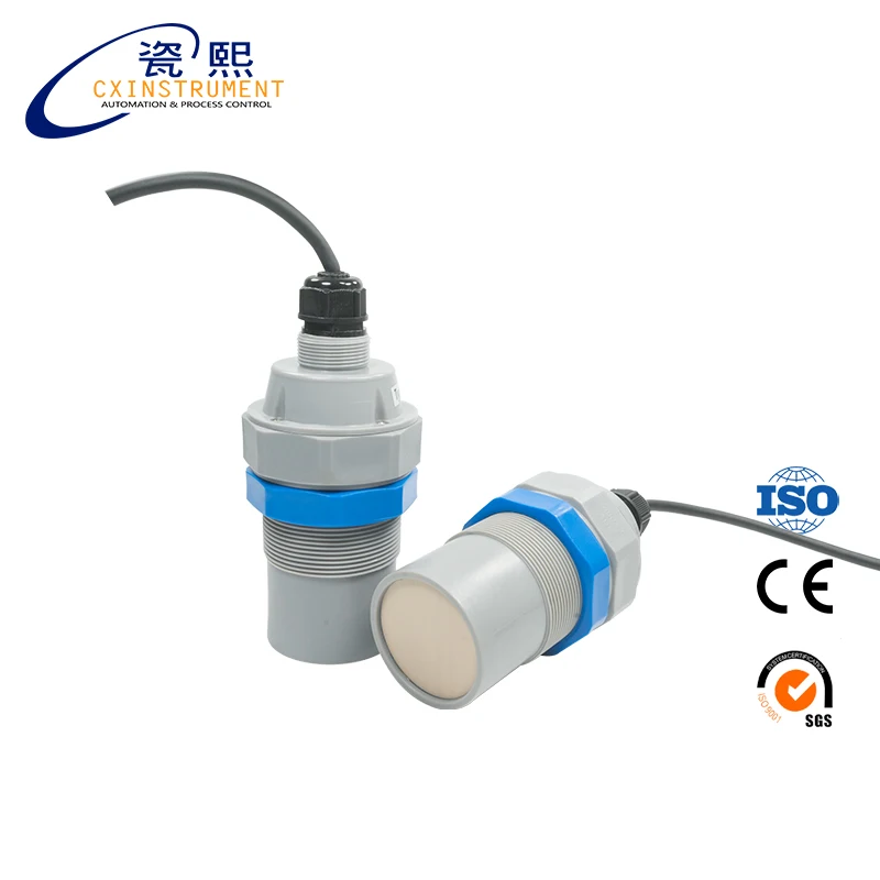 Ultrasonic Diesel Fuel Tank Level Sensor 15meters Level Range 2 wires 4